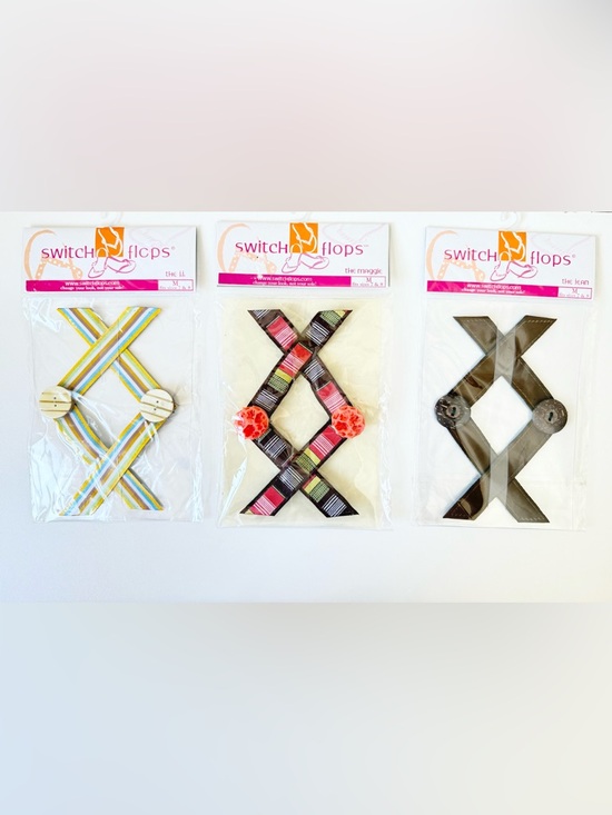Accessories - Switchflops Maggie Replacement Straps in Pink, Green & Brown